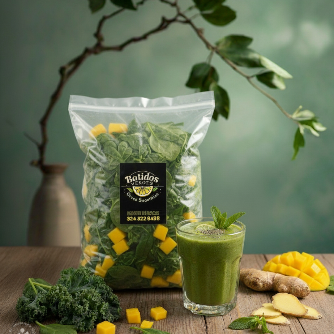 Batidos Verdes (Pepino, apio, perejil, espinaca sabor)