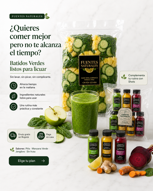 Batidos Verdes Listos para Licuar