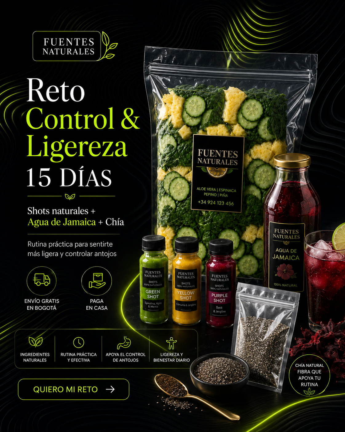 Chía Natural para Batidos